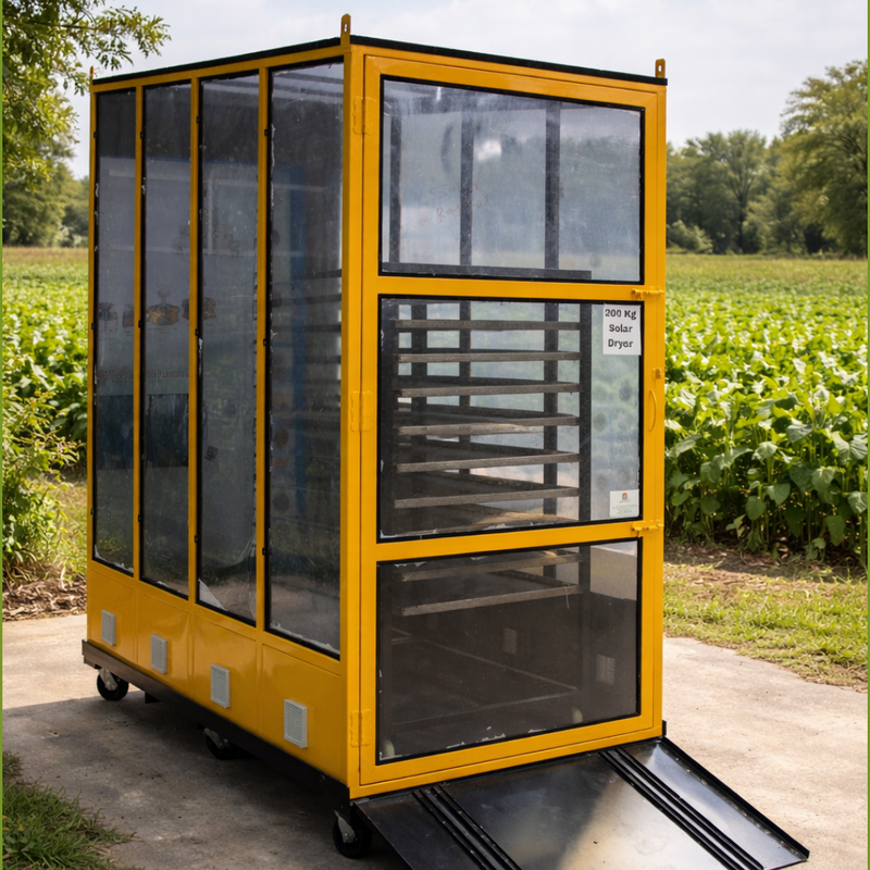 Sharanya- Solar Square Tunnel Dryer 200 Kg