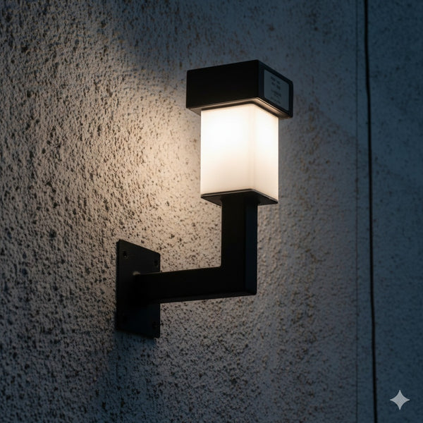 Solar Wall Mount Lamp Night View