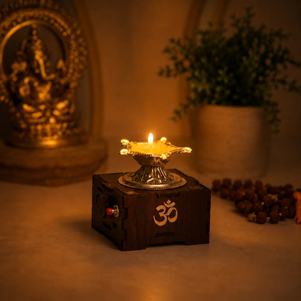 Solar Mantra Diya Night View